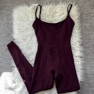 Vitality Purple Plum Athletic Jumpsuit